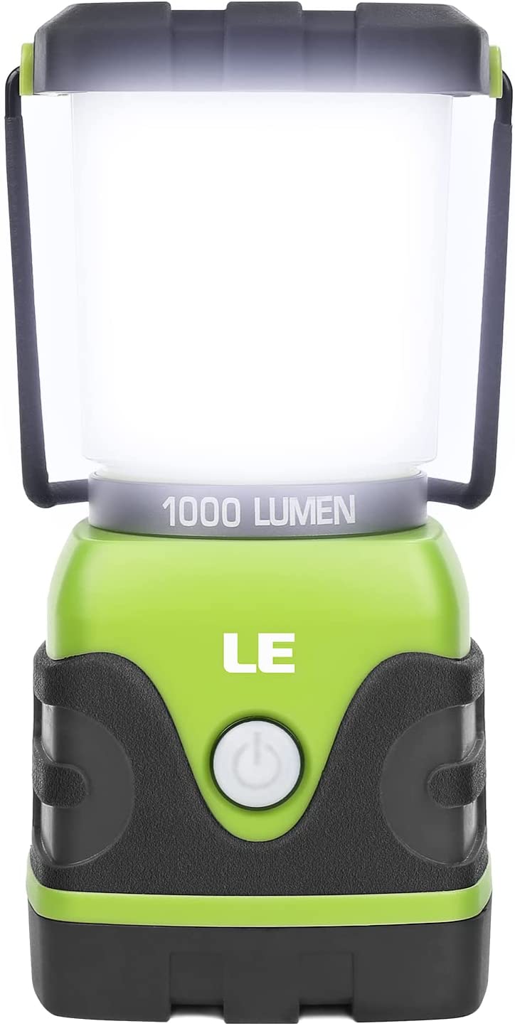 lighting ever le 1000 led camping lantern isolated on white background